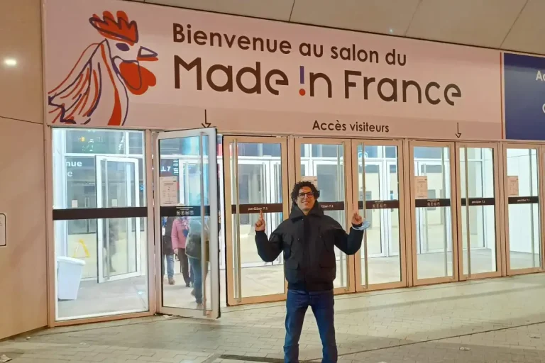 C'était notre 1ère visite au salon du made in France. Quelques semaines seulement après la création de la marque Détournement Durable